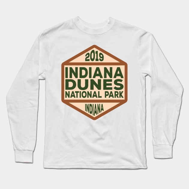 Indiana Dunes National Park badge Long Sleeve T-Shirt by nylebuss